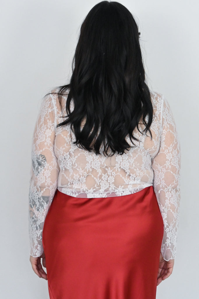Sheer Lace Top (S-3X)