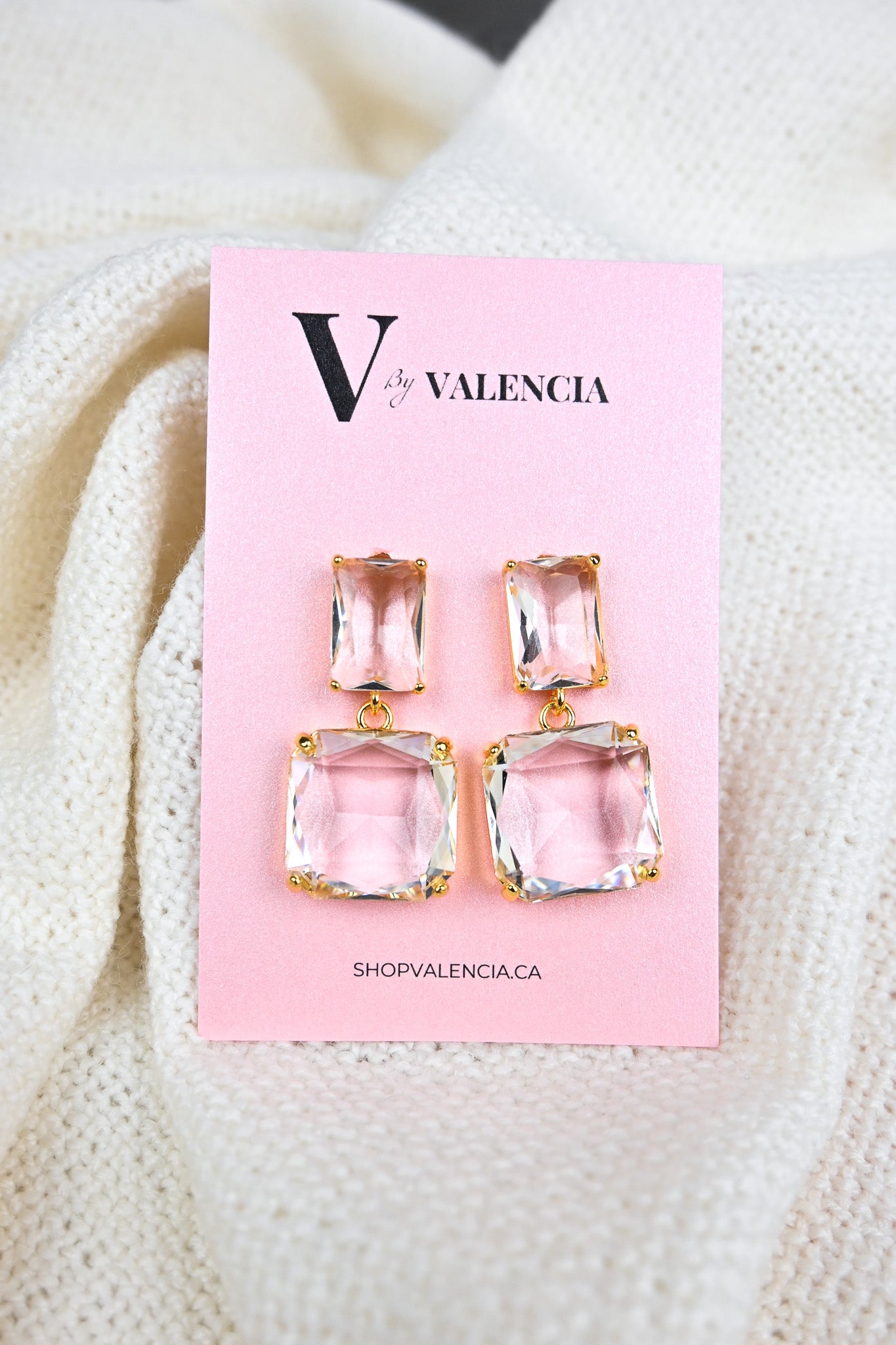 Crystal Glass Drop Earring