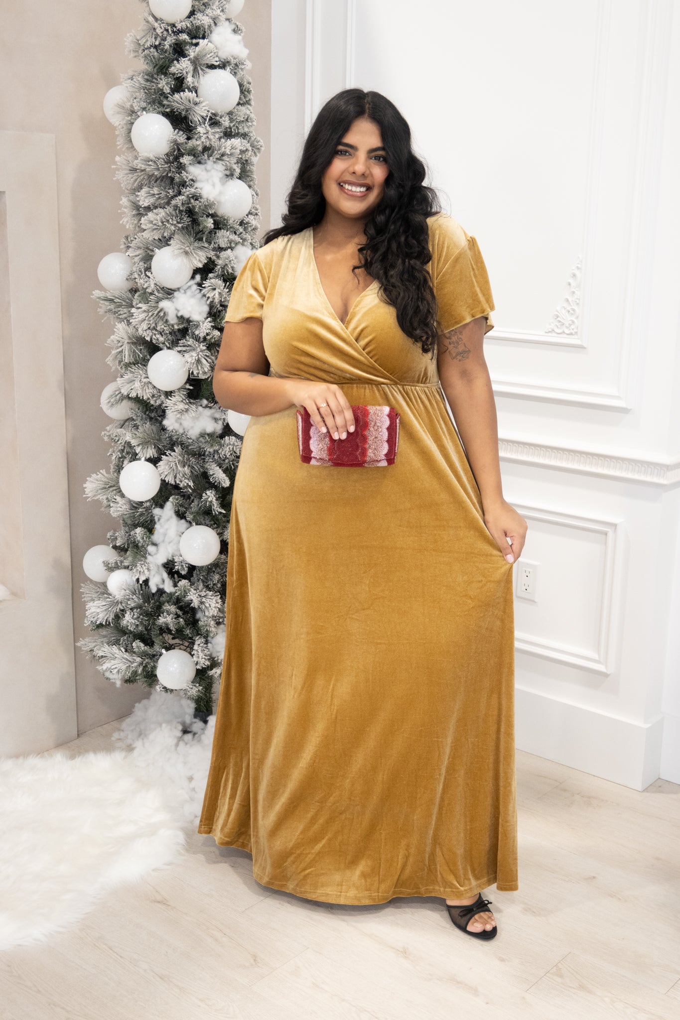 Velvet Maxi Dress (S-3X)