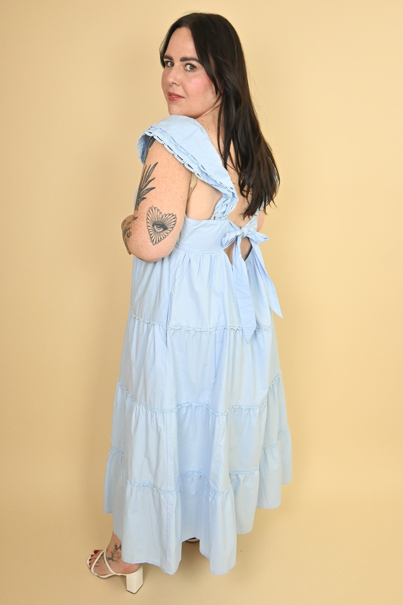 Baby Blue Maxi Dress (S-3X)