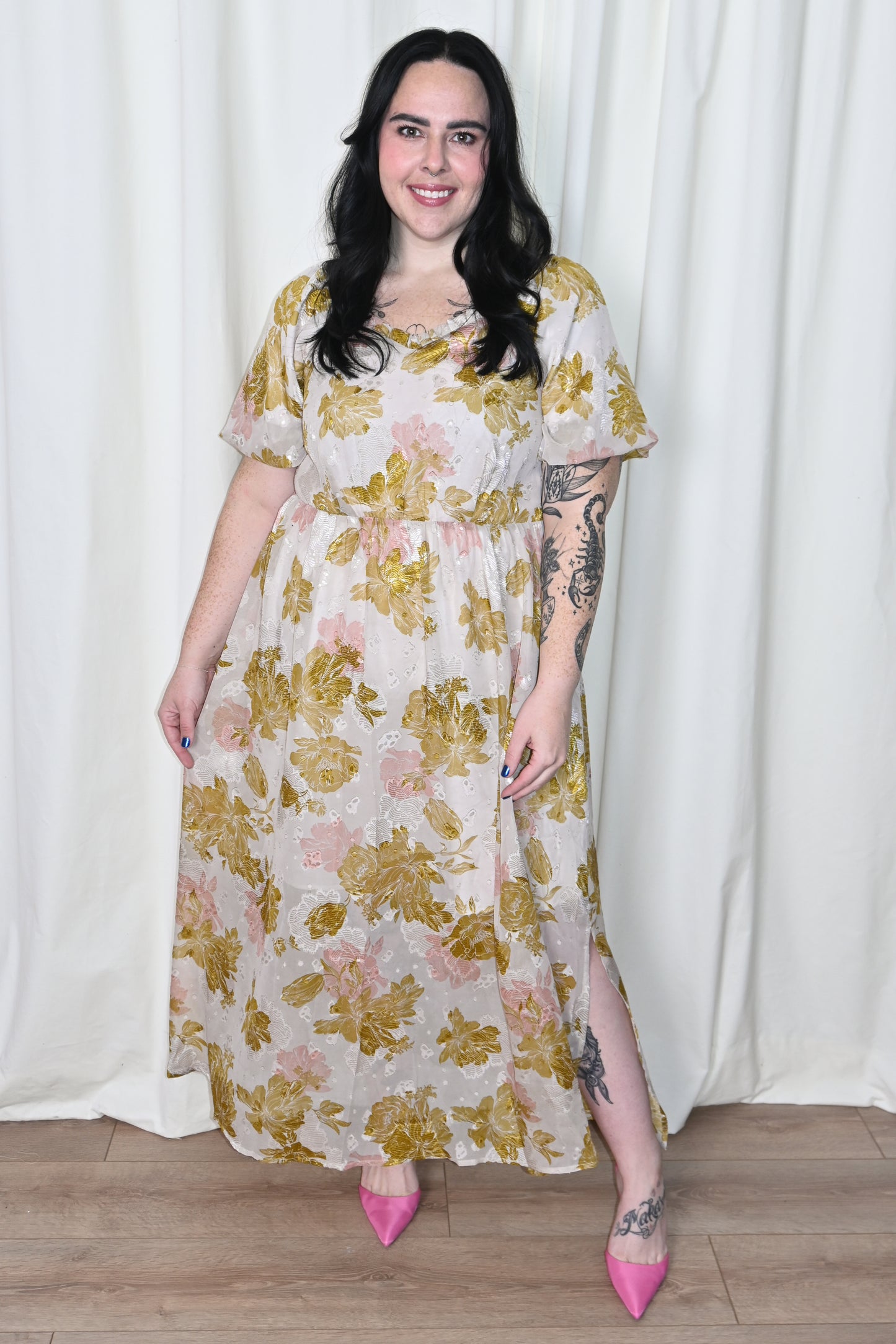 Winnie Floral Midi Dress (XS-XXXL)