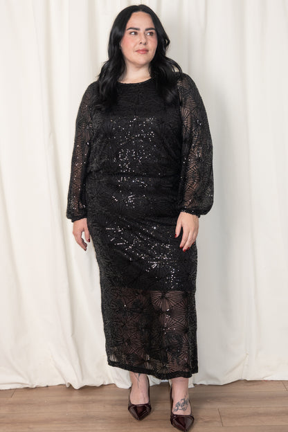 CURVE Minna Sequin Skirt