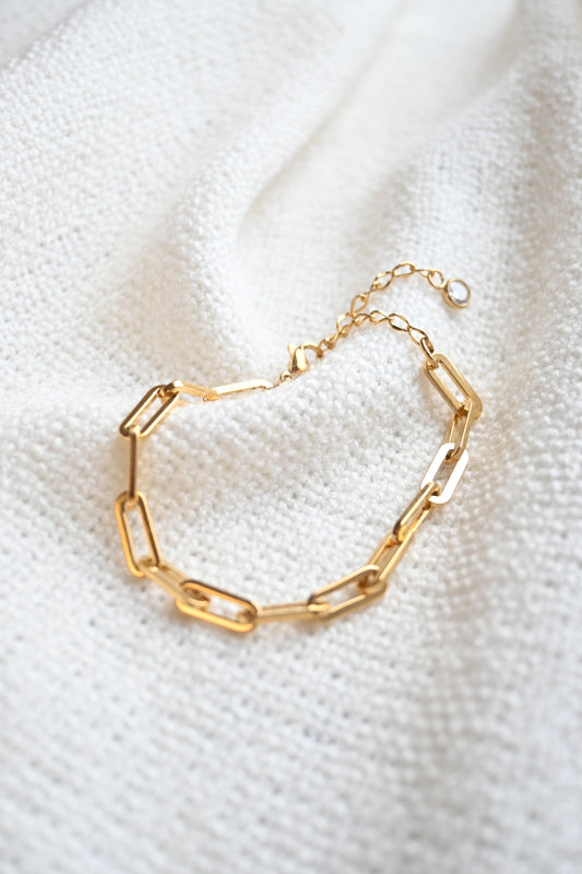 Paperclip Diamond Bracelet