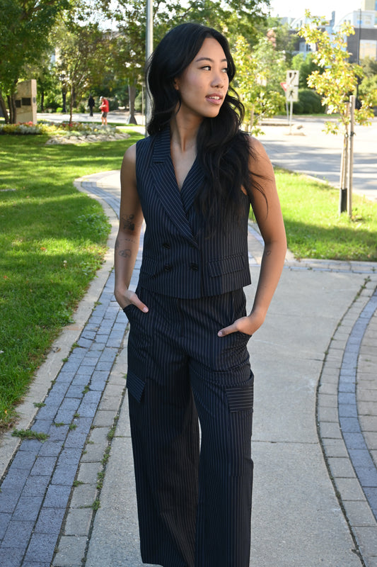 Pinstripe Vest