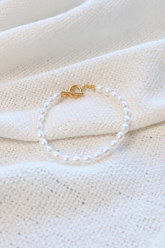 Freshwater pearl bracelet Simple Dainty Chain bracelet