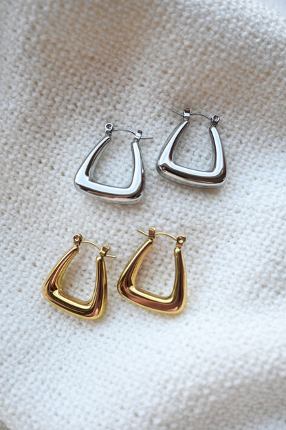 Geometric Hoop Earring
