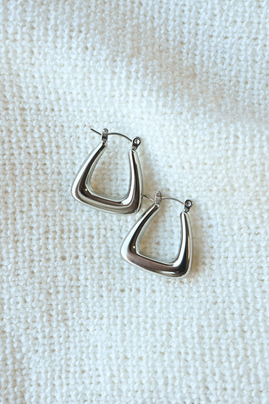 Geometric Hoop Earring