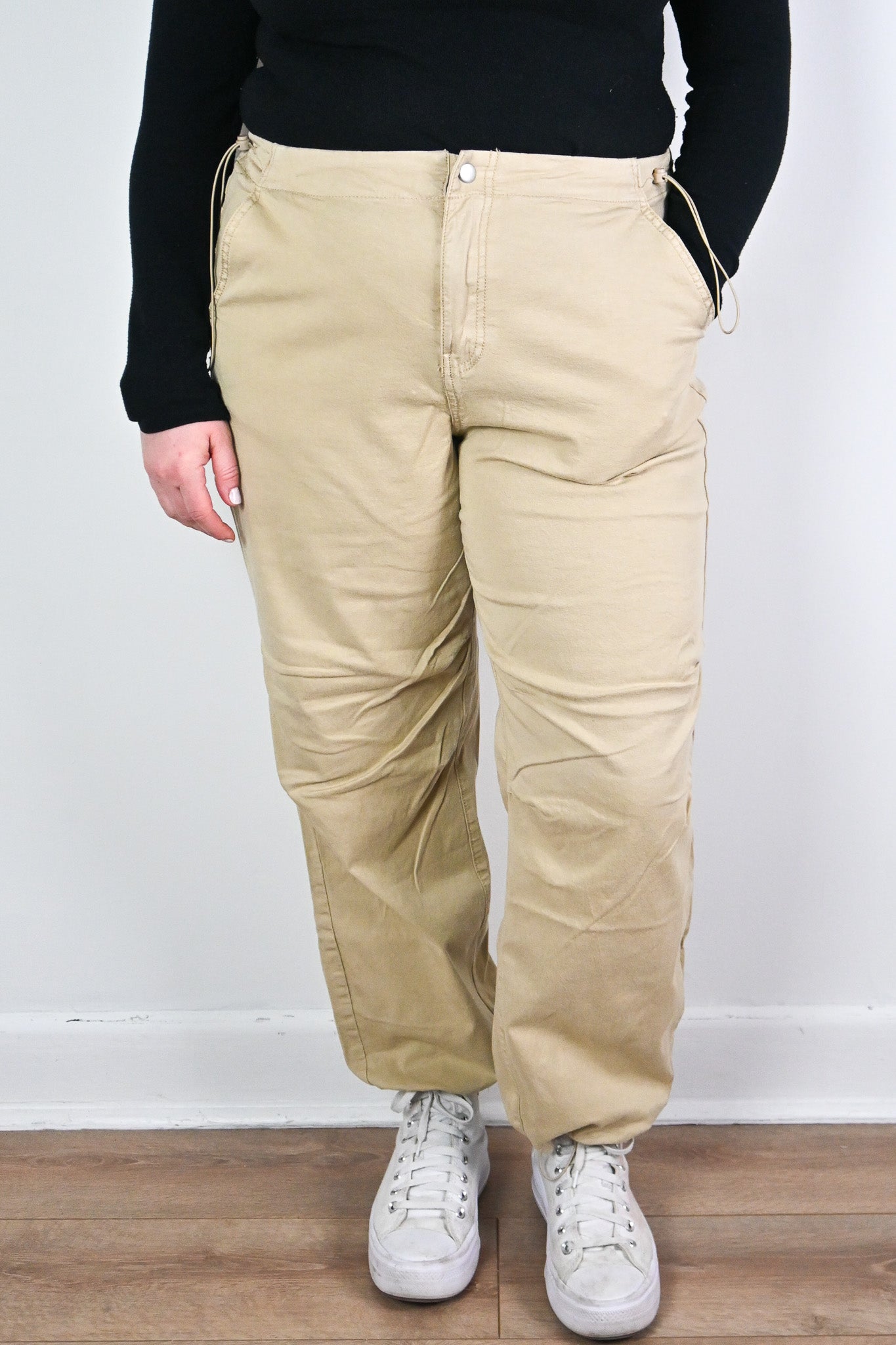 Dex PLus size tan cargo style pants 