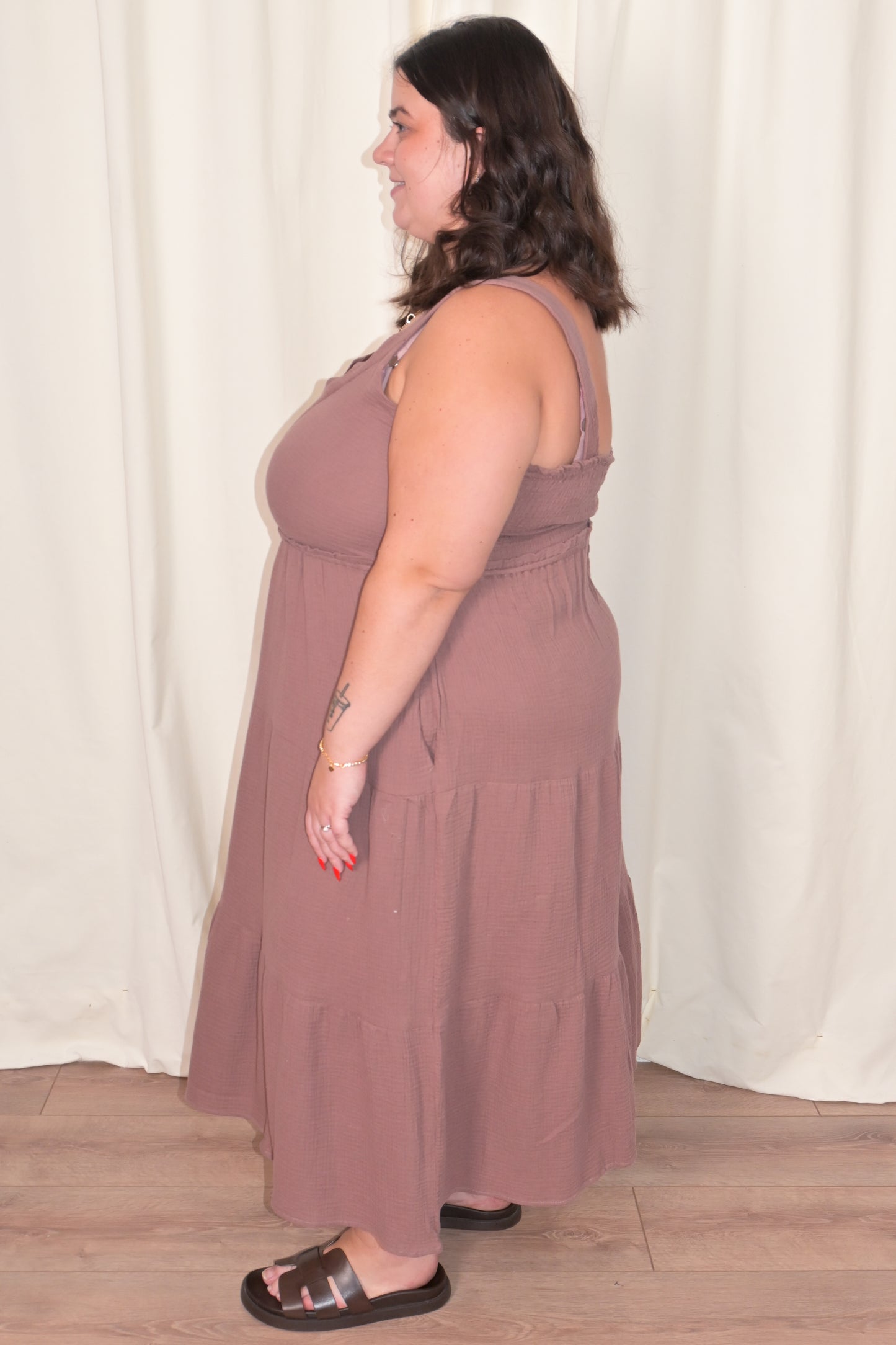 CURVE Gauzey Midi Dress