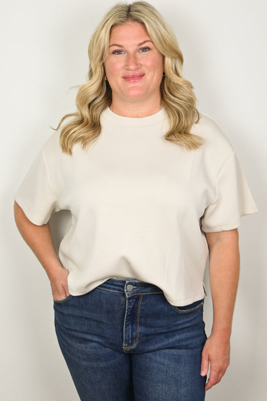 RD Style TEss top off white Super soft basic tee