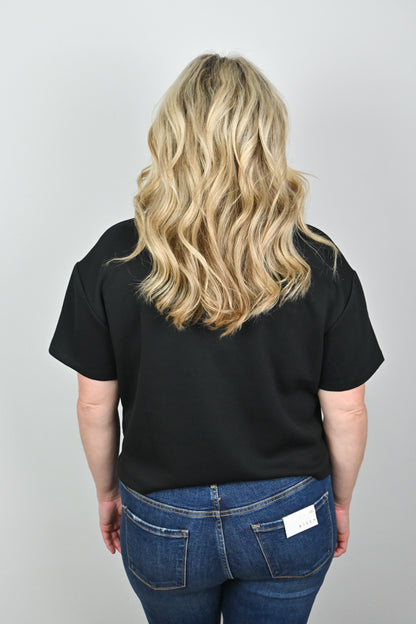 RD Style TEss top Black Super soft basic tee