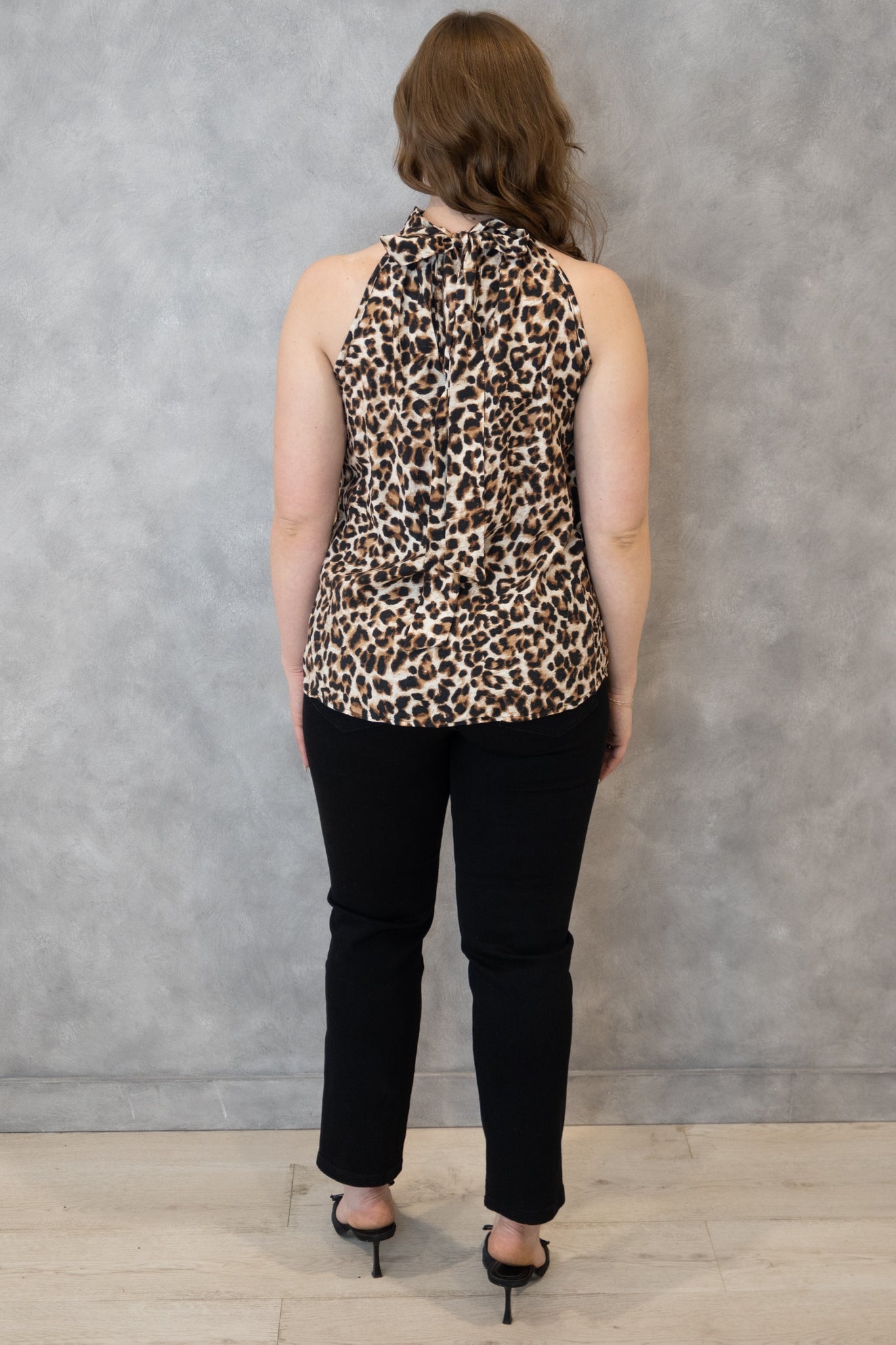Leopard Halter Top (S-3X)