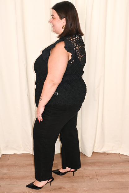 CURVE Crochet Lace Top