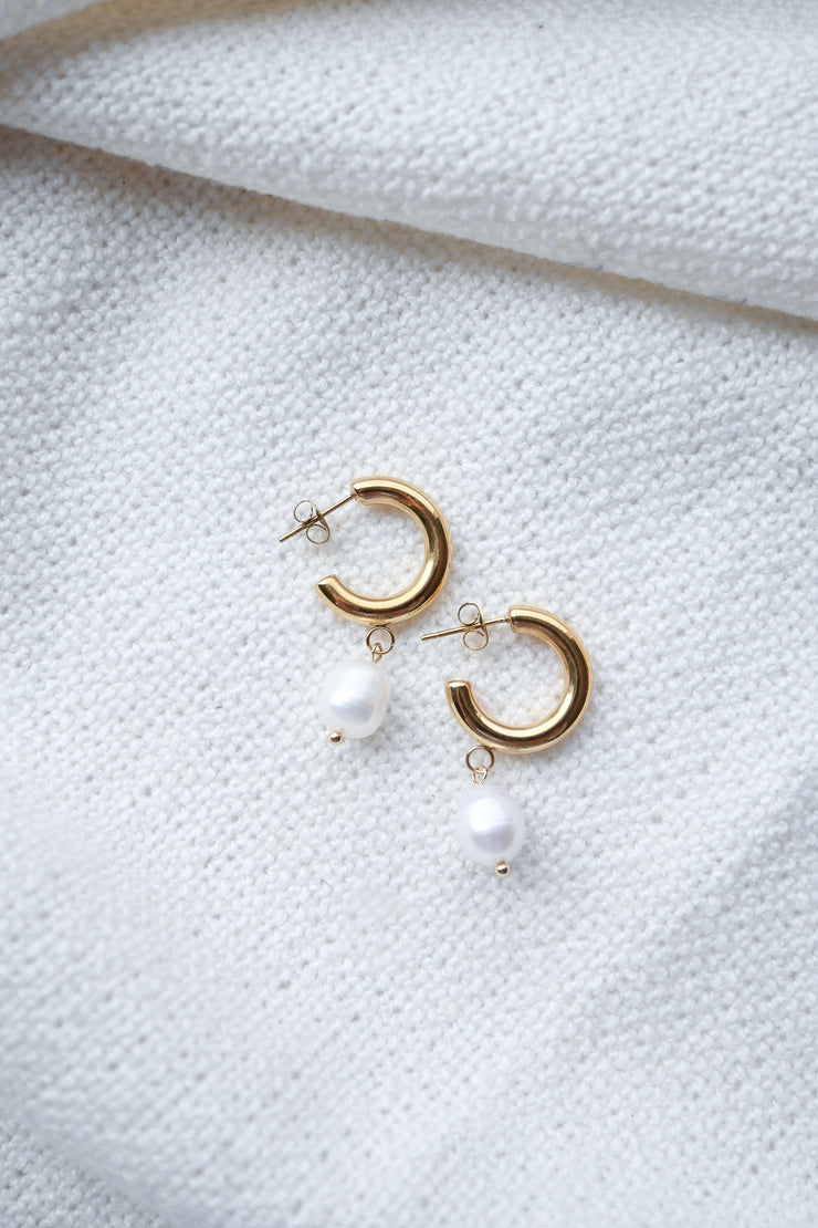 Pearl Hoops