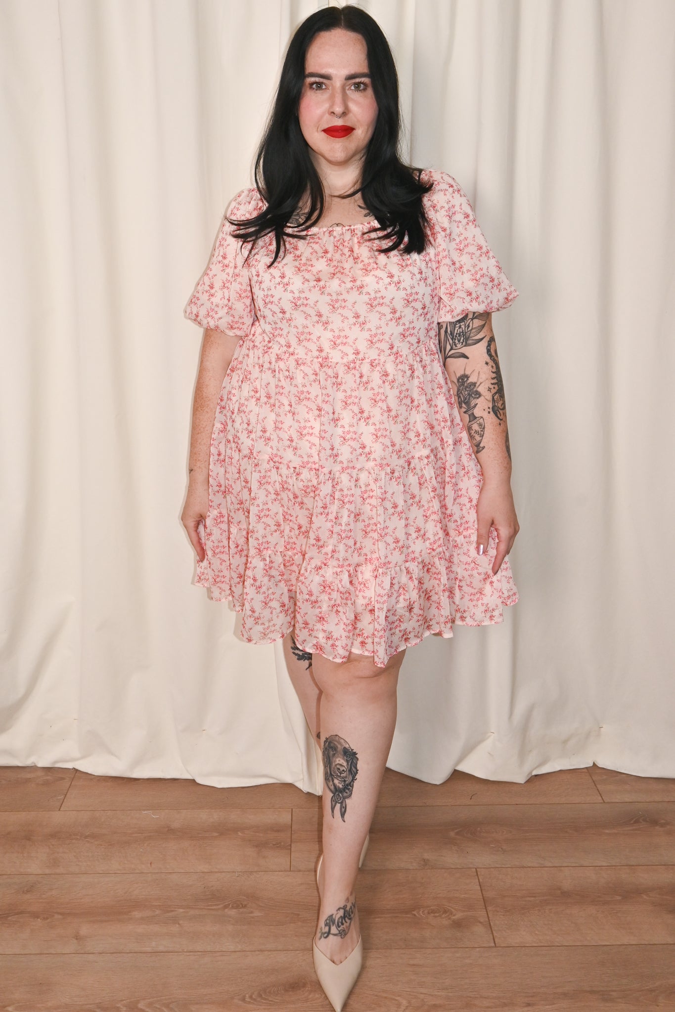 CURVE Floral Mini Dress