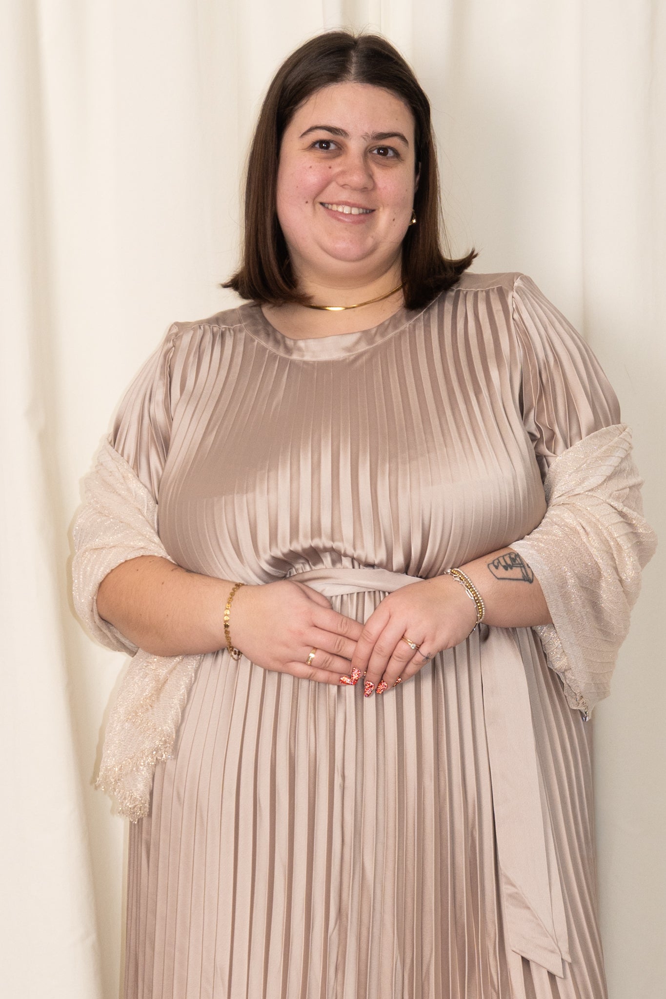 Pleated Rectangular Scarf