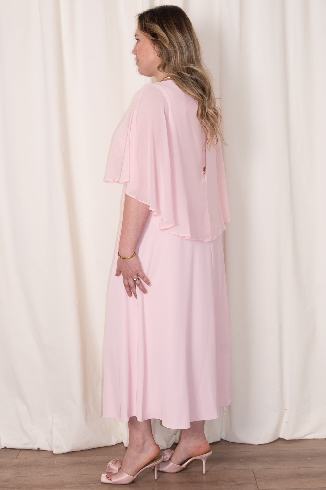 A-Line Dress with Chiffon Overlay Valencia Boutique A-Line Dress with Chiffon Overlay Valencia Boutique
