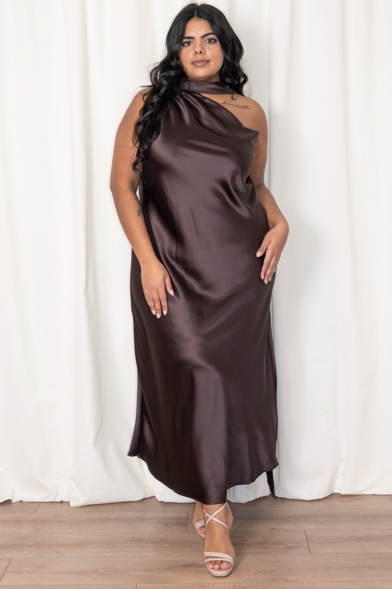 Scarf Midi Dress (S-3X)