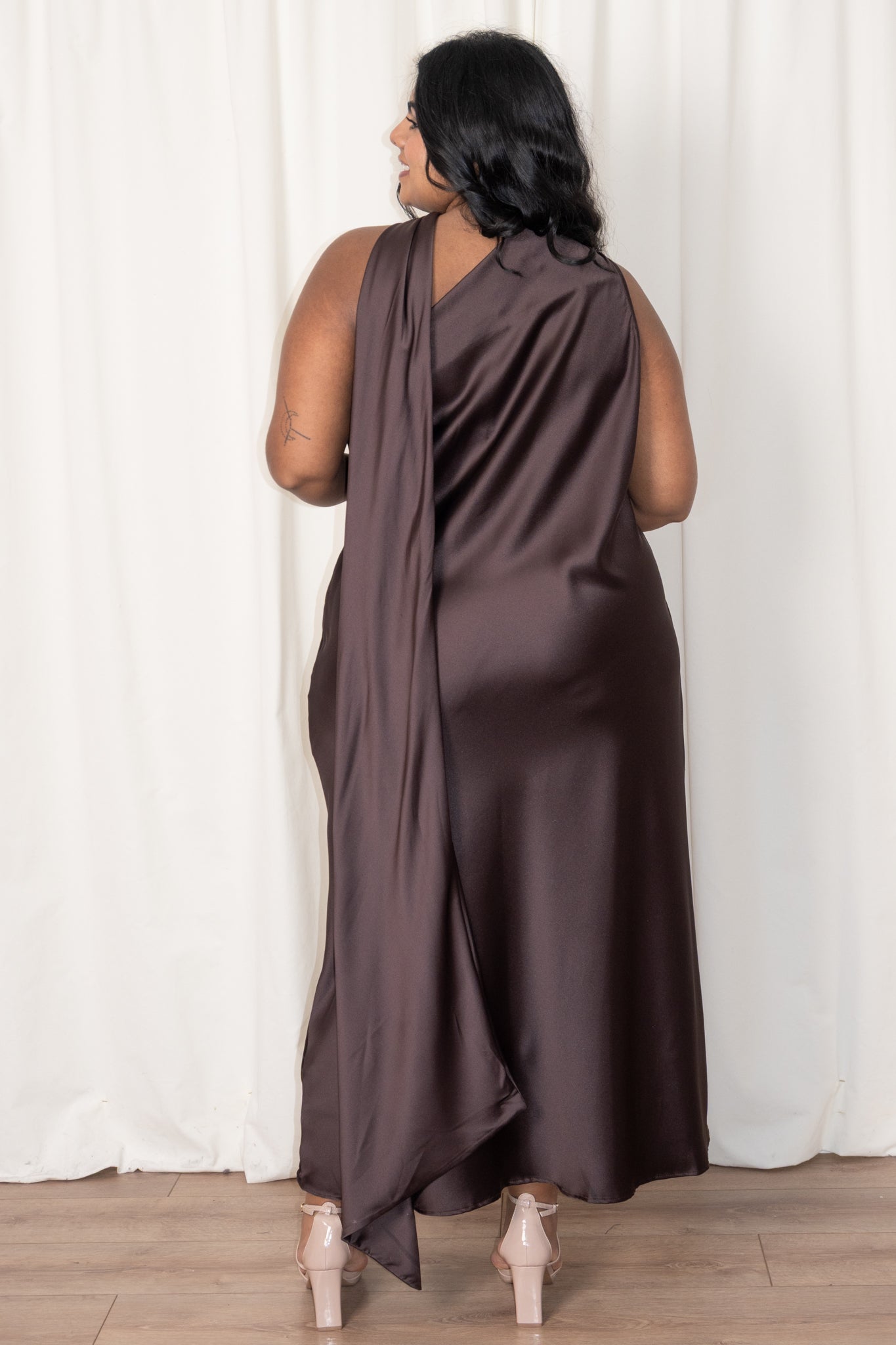 Scarf Midi Dress (S-3X)