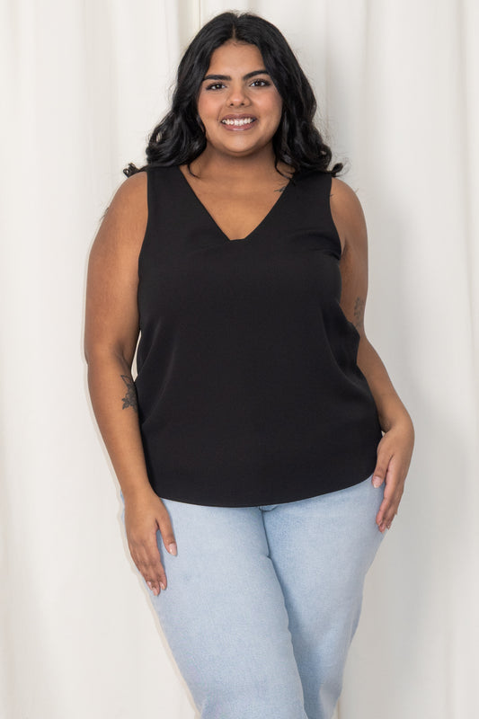 CURVE Chiffon Tank Blouse