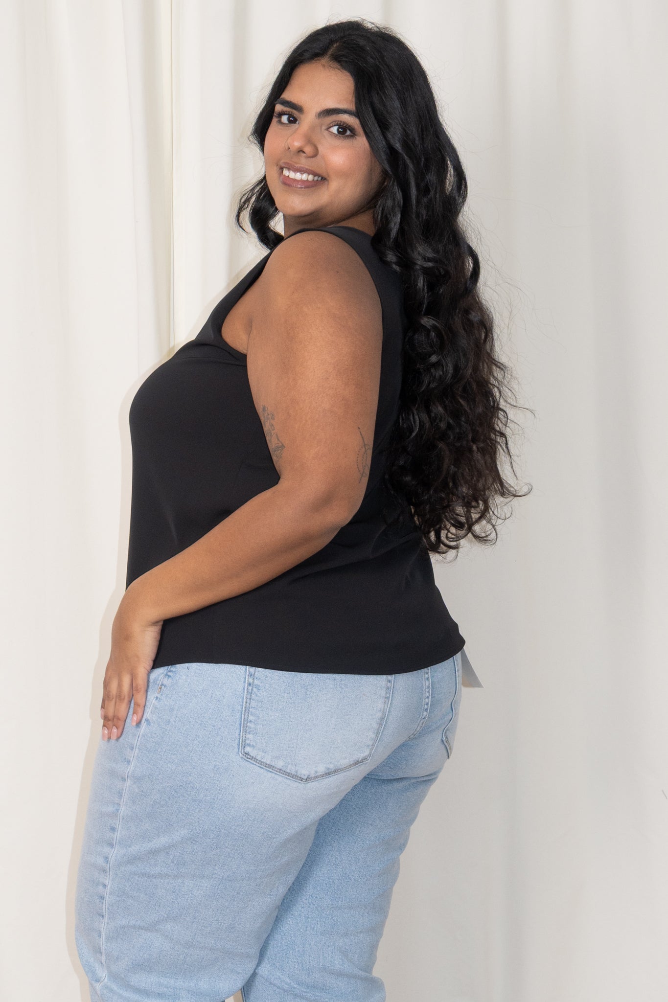 CURVE Chiffon Tank Blouse