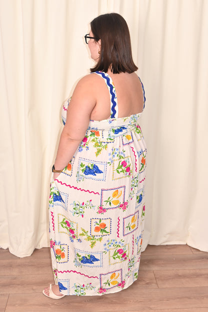 Fruit Garden Midi Dress (S-3X)
