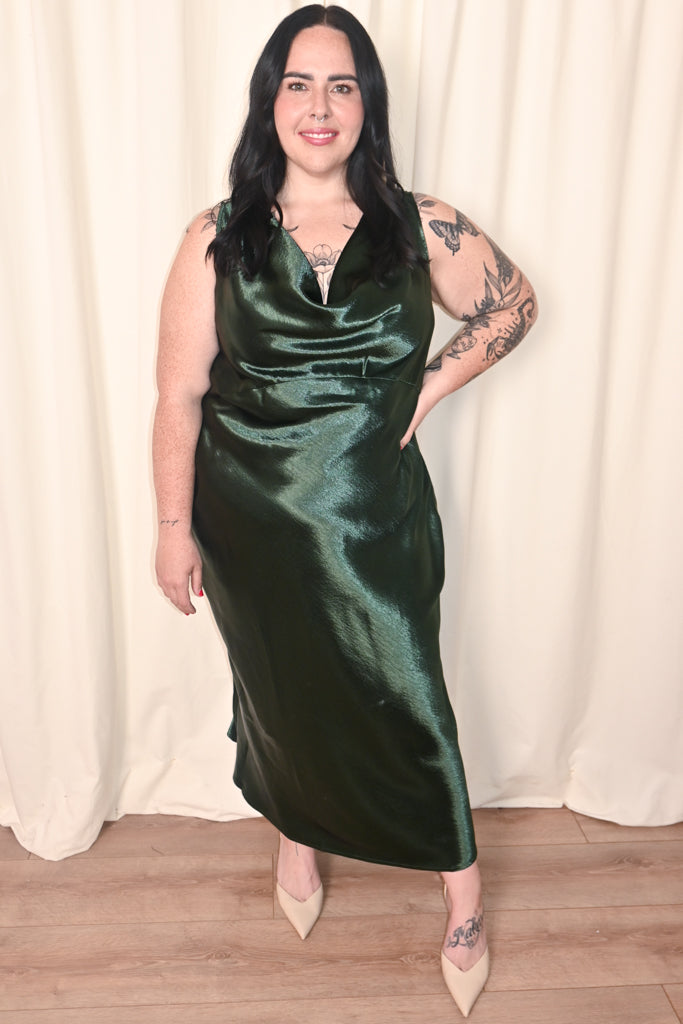 CURVE Evergeen Slip Dress