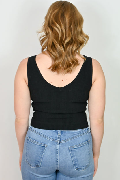 Textured Knit Tank (S-2X)