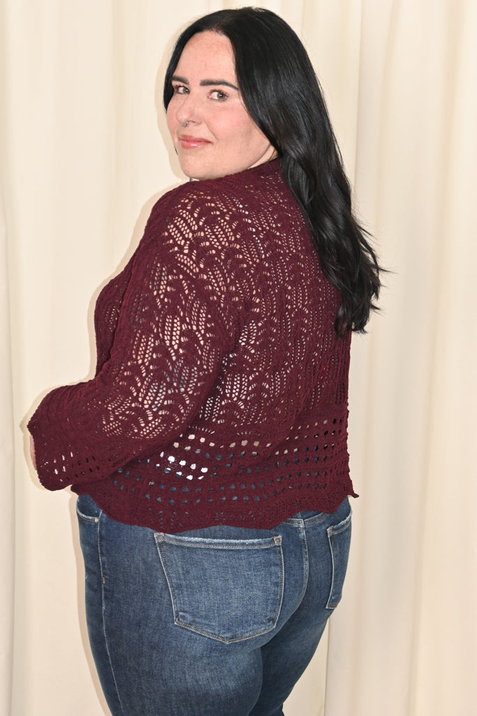 CURVE Pointelle Sweater
