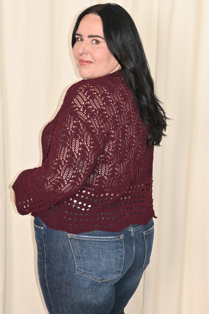 CURVE Pointelle Sweater