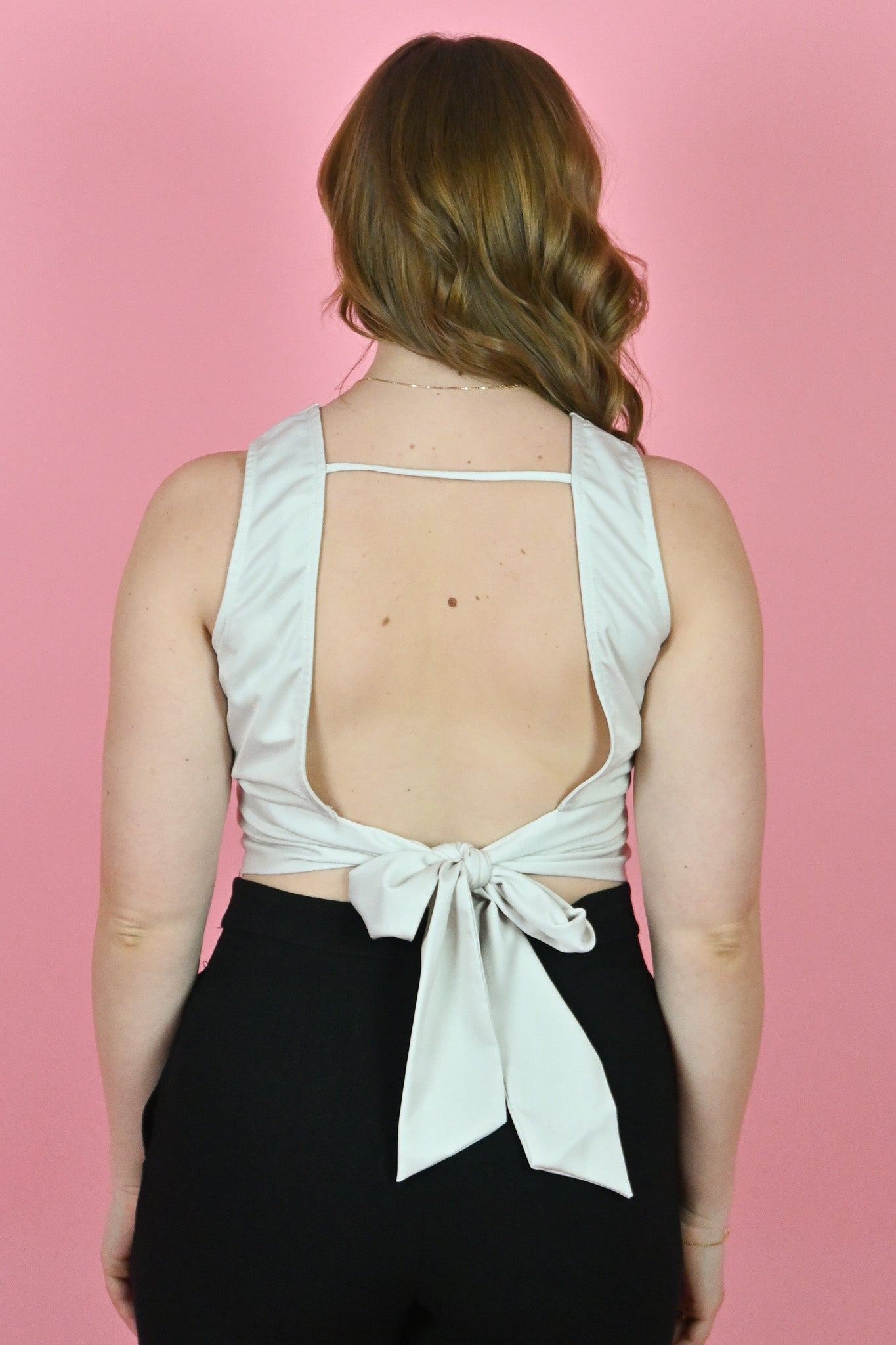 open back going out top