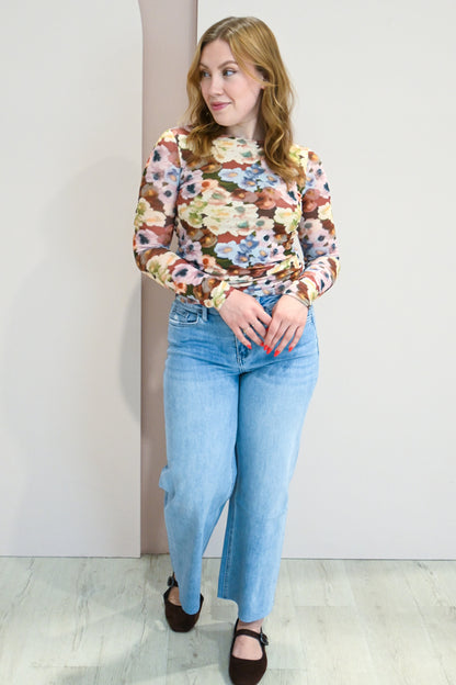 Mesh Floral Top
