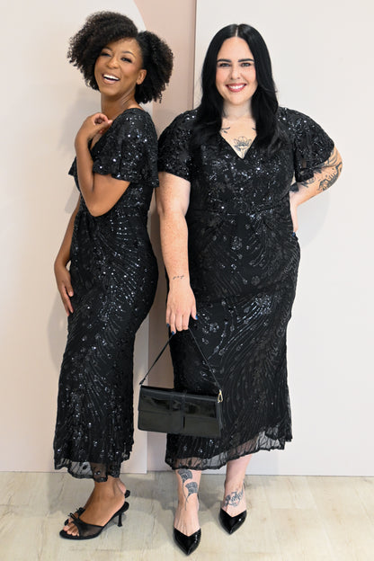 Sequin Midi Dress (4-24)