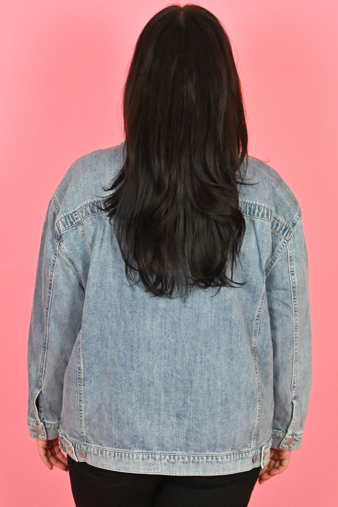 Plus Size Relaxed Fit Jean Jacket