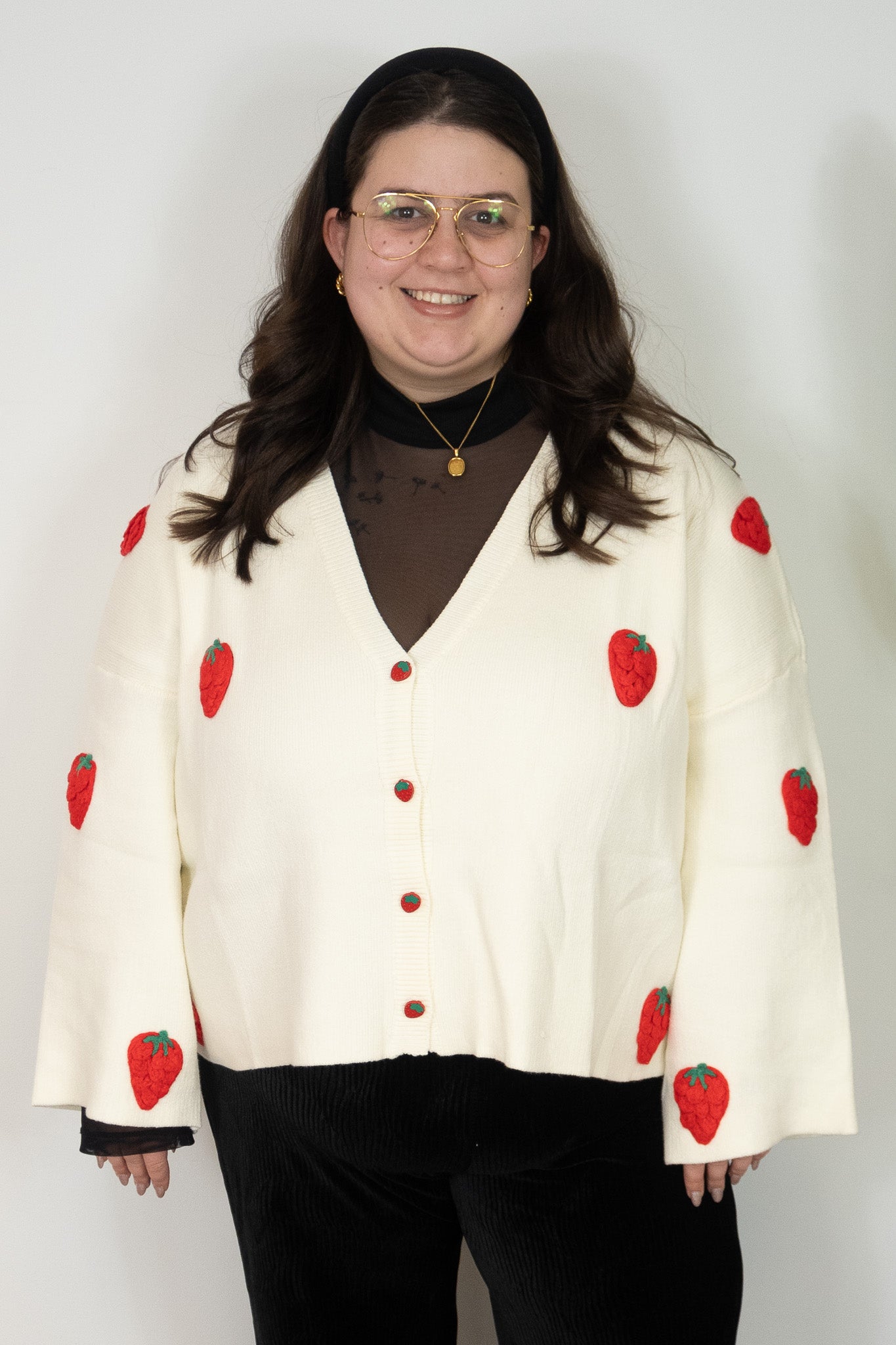 Strawberry cardigan plus size clothing Canada winnipeg