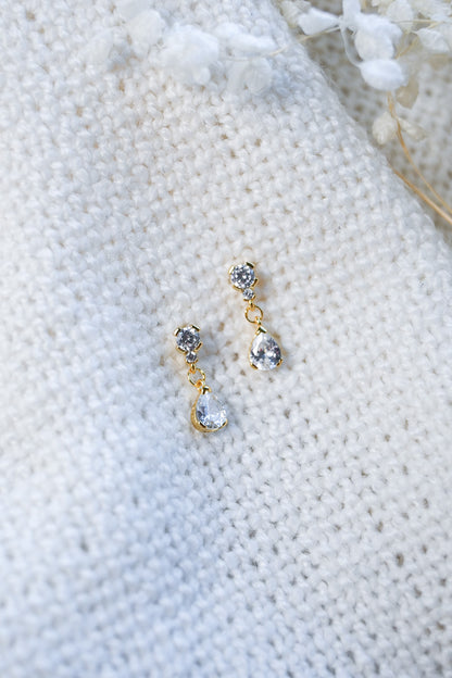 Mini Crystal Drop Earring