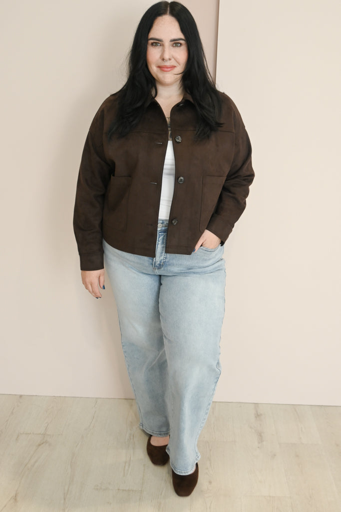 Faux Suede jacket (S-XXL)