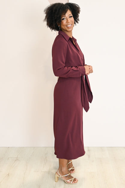 Cressida Tie Front Midi Dress