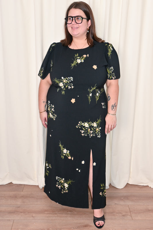 CURVE Floral Short Sleeve Dress