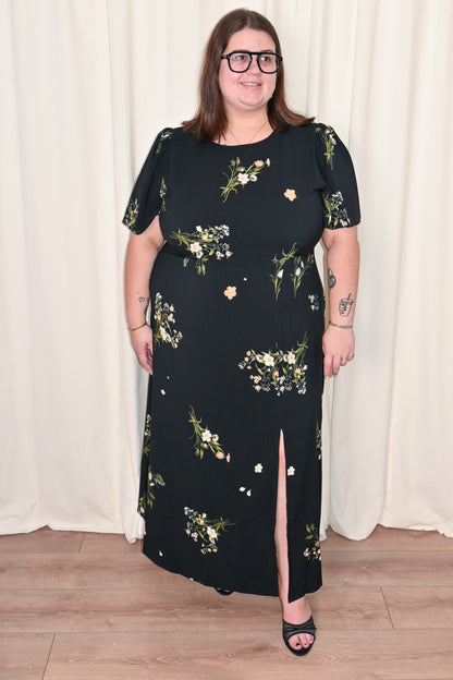 CURVE Floral Short Sleeve Dress