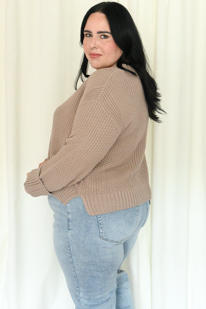 CURVE Textured Cardigan