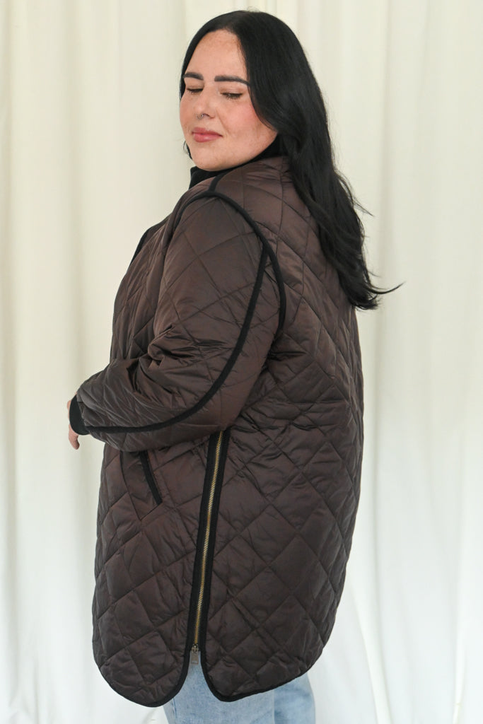 Quilted Longline Bomber Jacket (S-XXL)