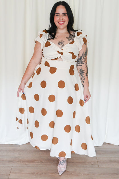 CURVE Polka Dot Midi Dress