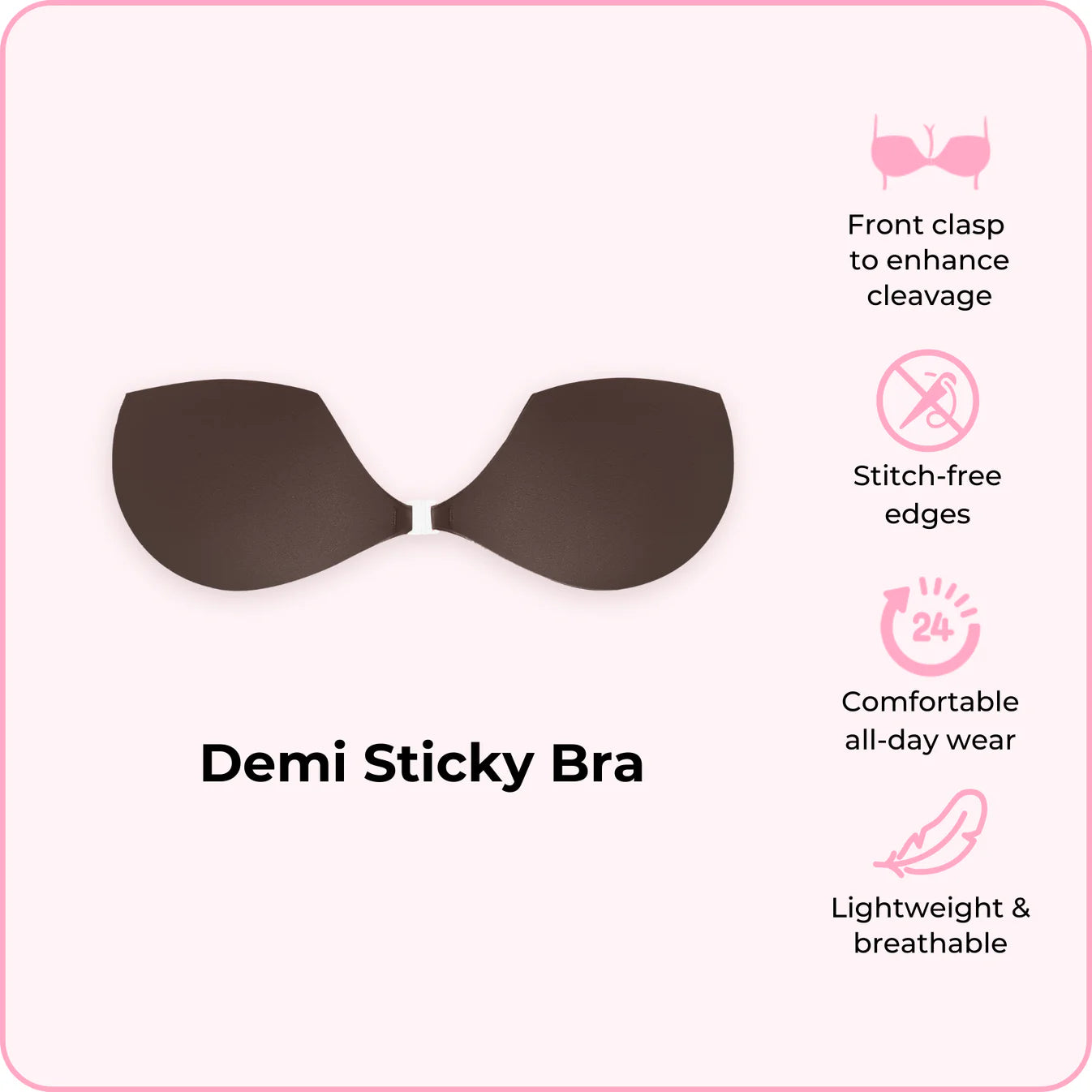BOOMBA Demi Cup Sticky Bra