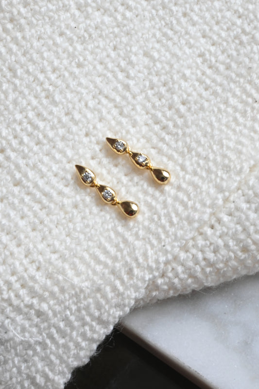 Teardrop Zirconia Earring