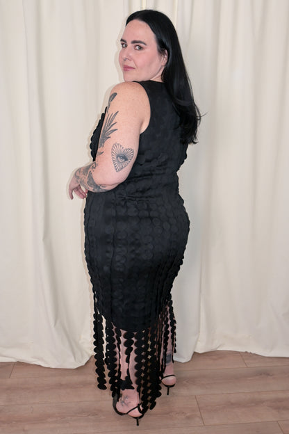CURVE Medallion Fringe Midi Dress