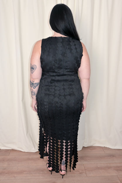CURVE Medallion Fringe Midi Dress
