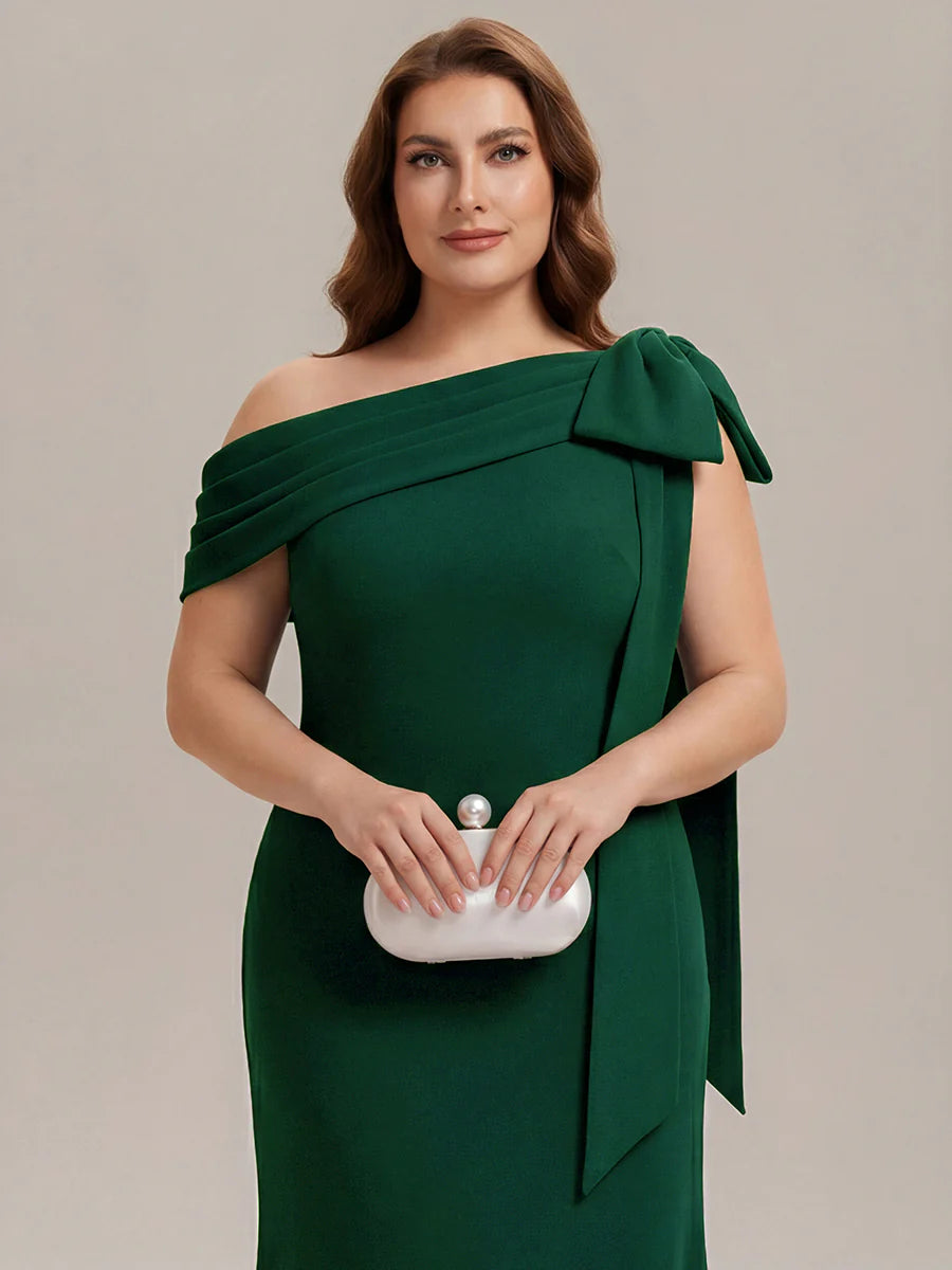 One Shoulder Sheath Dress (4-24)