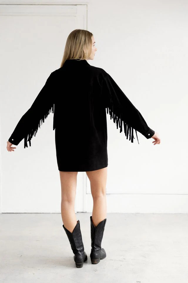 Fringe "Suede" Jacket (S-4X)