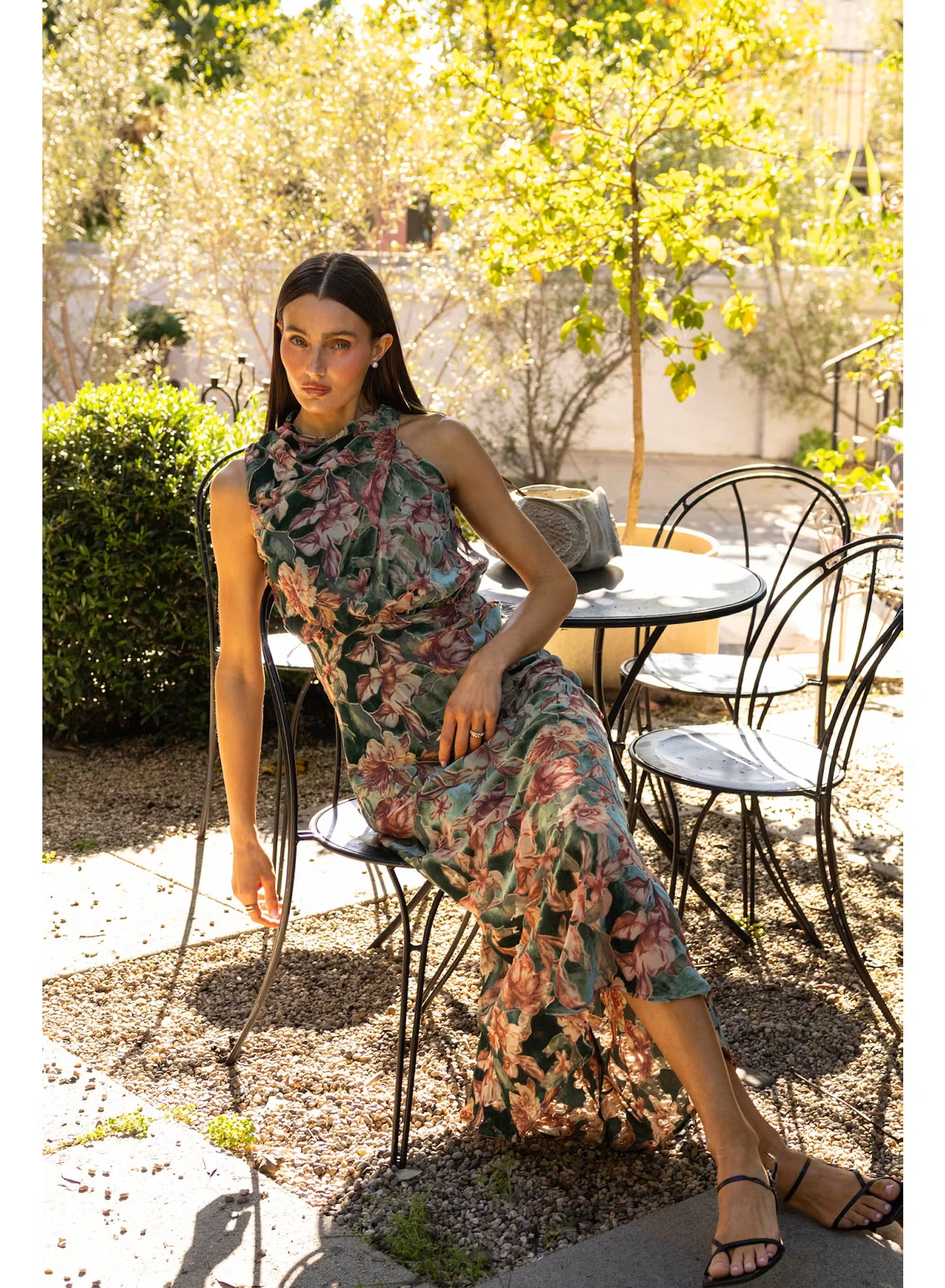 Veda Velvet Burnout Maxi Dress (S-XXL)